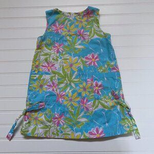 Lilly Pulitzer Floral Shift Dress Girls 4